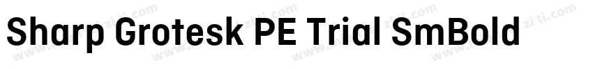 Sharp Grotesk PE Trial SmBold 15字体转换